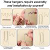 3 Pack Plate Hangers for The Wall, 6/8/10 Inch Plate Wall Holder Stainless Steel W-Shaped Plate Hooks Vertical Plate Display Wall Mount for Decorative Plates Antique Arts (Silver) view 4