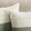 ZeeMart 2 Packs Cotton Boho Throw Pillow Covers 16x16 Inch Contrast Green, Soft Farmhouse Decorative Couch Pillow Cases Sage Green Cushion Covers for Sofa Bed Living Room Home Decor view 2