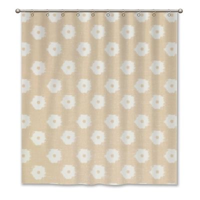60x72 Shower Curtain Set with Curtain Hooks - Shower Curtain for Bathroom - Timur Weave in Light Brown Background Shower Curtain Polyester Fabric - Vintage Shower Curtains with Holes Lightweight