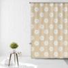 60x72 Shower Curtain Set with Curtain Hooks - Shower Curtain for Bathroom - Timur Weave in Light Brown Background Shower Curtain Polyester Fabric - Vintage Shower Curtains with Holes Lightweight view 2