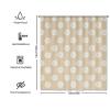 60x72 Shower Curtain Set with Curtain Hooks - Shower Curtain for Bathroom - Timur Weave in Light Brown Background Shower Curtain Polyester Fabric - Vintage Shower Curtains with Holes Lightweight view 3