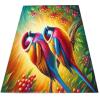Machine Washable Rug 4 x 6 ft for Living Room, Non-Slip Carpet Colorful Bedroom Rugs, Low-Pile Animal Bird Print Carpets for Bedroom Home Office, Dining Room view 4