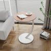 Sleek Nordic Metal Side Table  Modern Minimalist Coffee Table for Living & Bedroom Light Brown/White view 1