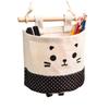 Beatifufu Cotton and Linen Cartoon Hanging Storage for Toy Storage Organizer Wall Mounted Holder for Bathroom and Living Room for Bath Toys and Stuffed Animal Storage Pattern view 1