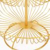 3 Tier Fruit Basket Bowl Fruit Basket Countertop Metal Fruit Stand Holder Metal Fruit Bowl Stand Holder Organizer for Fruits Snacks Vegetables (Gold) view 4