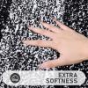 Bsmathom Bathroom Rugs Sets 4 Piece with Toilet Cover, Soft Absorbent Bath Mats for Bathroom, Non-Slip Washable Bath Rugs Floor Mat Plush Shaggy Microfiber Bath Mats with U-Shaped Toilet Rug, Black view 3