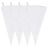 4 Pack 16" Reusable Pastry Piping Bags, Cloth Cake Decorating, White Cloth Frosting Bags, Icing Piping Bags Decorating Bags Icing Frosting Bags, White Hangable Piping Bags view 1
