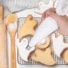 4 Pack 16" Reusable Pastry Piping Bags, Cloth Cake Decorating, White Cloth Frosting Bags, Icing Piping Bags Decorating Bags Icing Frosting Bags, White Hangable Piping Bags view 3