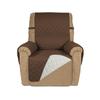 PureFit Reversible Quilted Sofa Cover, Water Resistant Slipcover Furniture Protector, Washable Couch Cover with Non Slip and Elastic Straps for Kids, Dogs, Pets (Recliner, Coffee/Ivory) view 1
