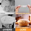 100PCS Bowl Covers for Bread Proofing, Reusable Elastic Sourdough Bread Baking Supplies, Plastic Bowl Covers for Bread Rising, Stretchable Plastic Wrap for Storage Containers view 2