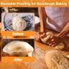 100PCS Bowl Covers for Bread Proofing, Reusable Elastic Sourdough Bread Baking Supplies, Plastic Bowl Covers for Bread Rising, Stretchable Plastic Wrap for Storage Containers view 4