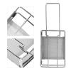Stainless Steel Toaster Collapsible, Hand Held Toaster for Camping and Backpacking Stainless Steel Foldable Toaster Rack Handheld Portable Outdoor Picnic Toast Rack Tray view 3