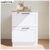 CozyHommie Shaker Style Solid Wood Frame RTA Drawer Cabinet with 2 Drawers  Versatile Kitchen Base Cabinet, Standalone or Modular Design (White, 18" Width x 24" Depth x 34 1/2" Height) view 2