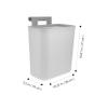 FONDOTIN Hanging Waste Basket Compost Bin Kitchen Storage Wall Mount Trash Can Trash Bin Wall Mount view 3