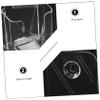 HomeLoft Basics Menu Stand Display Stand Show Rack Display Shelves Display Shelf Magazine Rack File Folders Magazine Holder for Desk Reusable Brochure Holder Wall-mounted A4 Signage Acrylic view 2
