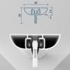 Ceiling Curtain Track Set, WhiteBlackaluminum Ceiling Track For Curtains, Curtain Track Ceiling Mount, Double Axle Pulleys, Strong Load-bearing, For Living Room Bedroom Room Divider (Color : White view 4