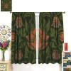 GoDazzling Vintage Bohemia William Morri Plant Flowers Blackout Window Curtains, Abstract Art Retro Plants Pattern Print Window Drapes, for Bedroom Living Room 31.5(W)*72(L) 2 Panels view 3