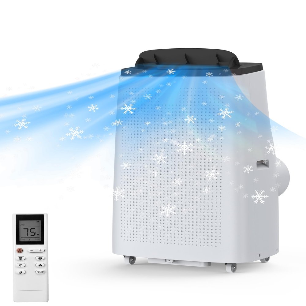 Kybolt Air Conditioner 14000BTU(ASHRAE),Remote Control Portable Air Conditioner with Dehumidifier and Fan,Sleep Mode,24H Timer,Portable AC with Window Kits for Living Room,Cooling Up to 700 Sq. Ft.