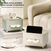 1/3 Nightstand Tissue Organizer - All in Onee Desktop Tissue Storage Box, Decorative Tissue Box | Tabletop Napkin Dispenser, Non Slip Napkin Holder for Bathroom Hotel Living Room Bedroom view 2