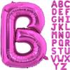 40 Inch Large Hot Pink Letter B Balloons Alphabet B Letter Balloons Foil Mylar Letter A Balloons for Birthday Party Anniversary New Year Graduation Wedding view 1