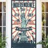 4th of July Banner Decoration - Patriotic Themed Party Door Cover Independence Day Front Door Frame Banner Curtain for Veterans Day Memorial Day Door Covers Party Supplies (style_09) view 3