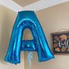 40 Inch Blue Letter N Balloons Alphabet N Letter Balloons Foil Mylar Big Letter Balloons for Birthday Party Anniversary New Year Graduation Wedding Decorations view 3