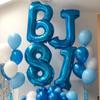 40 Inch Blue Letter N Balloons Alphabet N Letter Balloons Foil Mylar Big Letter Balloons for Birthday Party Anniversary New Year Graduation Wedding Decorations view 4