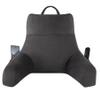 IPYNBAP Reading Pillow with Arms for Adults, Back Pillow for Bed Sitting Up, Shredded Memory Foam Backrest Pillow with Pockets & Removable Washable Cover, Lounging, Watching TV, Reading(20inch Grey) view 1