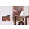Storage Trolley Cart Serving Trolleys 3 Layers Dining Cart Wooden Bracket Solid Wood Tray 4 Universal Wheels with Locking Wheels for Kitchen, Hotels, Restaurants and Care Homes view 4