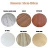 FUREMA Wood Lazy Susan Turntable 24in 28in 30in 36in, Marble Texture Rotating Tray, Kitchen Dining Table Rotatable Serving Plate, Protect Countertop, Rustic (Color : Mahogany, Size : 70cm (28 in)) view 3