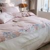 60 Satin Long-Staple Cotton Embroidery Four-Piece Simple Splicing Cotton Double Duvet Cover Bedding (Color : A 4-Piece Suit, Size : 1.5m) (B 5 Piece Suit) view 3