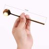 2 Pcs Gold 304 Stainless Steel Coffee Spoons, Stirring Tea Long Handle Gold Teaspoons, Ice Tea Long for Stirring 6.7 Inches Specialty Coffee and Espresso Spoons view 2