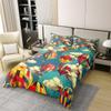 Kids Hot Air Balloon 100% Natural Cotton Bedding Set Rainbow Balloon Comforter Cover Cartoon White Cloud Sky Duvet Cover Aviation Journey Bedspread Cover For Teens Boys child,Twin Size 2Pcs view 2