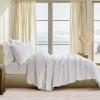 EVERGRACEHOME Cotton Coverlet Set Full Queen Size 3 Pieces, Lightweight Soft Ribbed Matelass Bedspread Quilt Set, Cozy Oversized Quilted Bedding Set with 2 Pillow Shams for All Seasons, Ivory White view 2