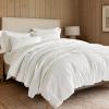 EVERGRACEHOME Cotton Coverlet Set Full Queen Size 3 Pieces, Lightweight Soft Ribbed Matelass Bedspread Quilt Set, Cozy Oversized Quilted Bedding Set with 2 Pillow Shams for All Seasons, Ivory White view 4