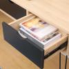 NEKCOCO Modern Gaming Desk Home Office Desk Study Office Computer Desk Study Table Writing Desk with 3 Storage Drawers Student Writing Desk Study Writing Table view 4