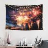 GFLFMXZW Beautiful Fireworks Tapestry Flag Vertical Aesthetic Art Wall Tapestry Funny Poster Banner Wall Hanging for Bedroom Living Room Backdrop view 1