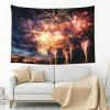 GFLFMXZW Beautiful Fireworks Tapestry Flag Vertical Aesthetic Art Wall Tapestry Funny Poster Banner Wall Hanging for Bedroom Living Room Backdrop view 2