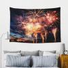 GFLFMXZW Beautiful Fireworks Tapestry Flag Vertical Aesthetic Art Wall Tapestry Funny Poster Banner Wall Hanging for Bedroom Living Room Backdrop view 4