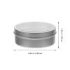 Garneck Magnetic Spice Jars for Refrigerator Portable 3oz Round Aluminum Storage Containers with Magnetic Back Metal Tins with Screw Tops for Kitchen Organization view 2