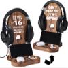 16 Year Old Birthday Gifts for Gamer Teenage Boy, 16th Birthday Gift Ideas, Level 16 Unlocked Wooden Headset Stand, 16th Birthday Decorations for Boy, Birthday Gifts for 16 Year Old Boys Girl view 1