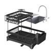 drying rack Escurridor De Vajilla Con Ranuras Para Cuchillos, Estante De Secado De Platos, Organizador De Vajilla, Soporte De Utensilios, Escurridor De Platos, Fregadero De Cocina dish drying rack view 1
