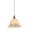 TONFON OJRGG Retro Flowers Lampshade Chandelier Glass E27 Farmhouse Pendant Light French Vintage Ceiling Light Fixture for Kitchen Island Living Room Bedroom Bedside Dining Room Hallway Hanging Light view 1