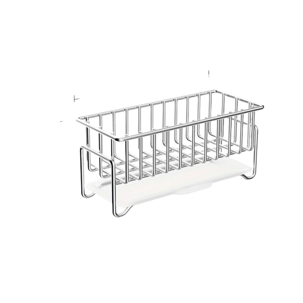 drying rack Soporte De Acero Inoxidable Para Esponja De Jabn, Escurridor Para Fregadero De Cocina, Organizador De Platos, Dispensador De Jabn, Bandeja, Estante, Bandeja, Cesta dish drying rack