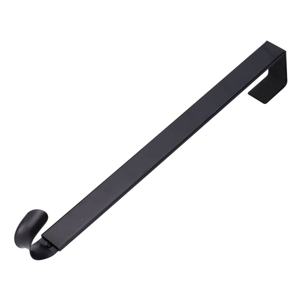 Gavigain Wreath Hooks Adjustable Durable Hanger Christmas Ornaments Retractable Door Wreath Hooks Seasonal Home Decor Wreath Holder (Black)