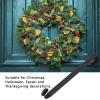 Gavigain Wreath Hooks Adjustable Durable Hanger Christmas Ornaments Retractable Door Wreath Hooks Seasonal Home Decor Wreath Holder (Black) view 4