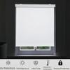 SLDSVVWD Cordless Roller Shades Blackout Blinds for Windows Room Darkening Rolled Up Shades with Spring System,UV Protection Custom Window Shades Pull Down for HomeOffice (100" WxCustom White) view 2
