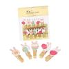 DECHOUS Rabbit Photo Clip 20pcs Wooden Holders Easter Decor Rope Party and Home Decor view 1