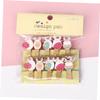 DECHOUS Rabbit Photo Clip 20pcs Wooden Holders Easter Decor Rope Party and Home Decor view 4