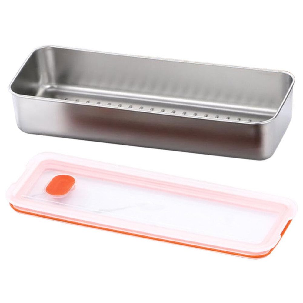 Cabilock Bacon Container Fridge Storage Box for Sliced Bacon Keeper Airtight Lid